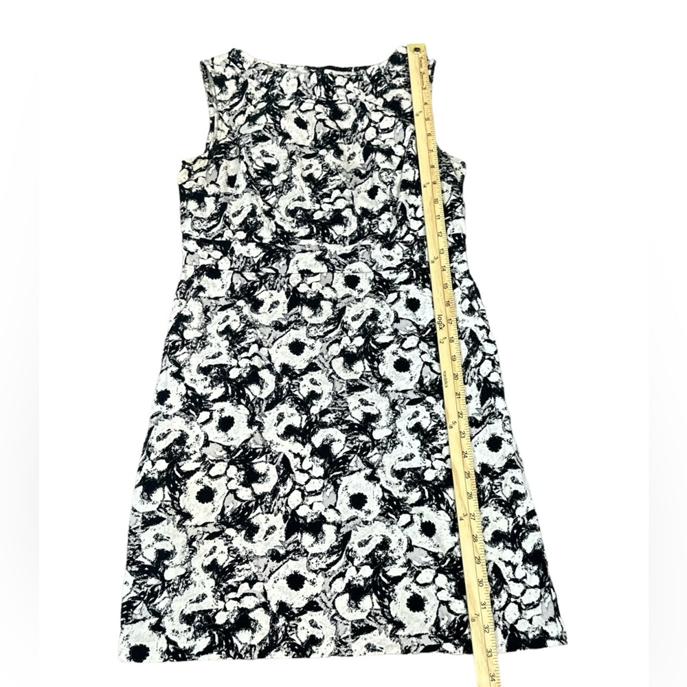 Ann Taylor Loft Women’s Sheath Floral Abstract Printed Sleeveless Dress Size 6 - Picture 6 of 8